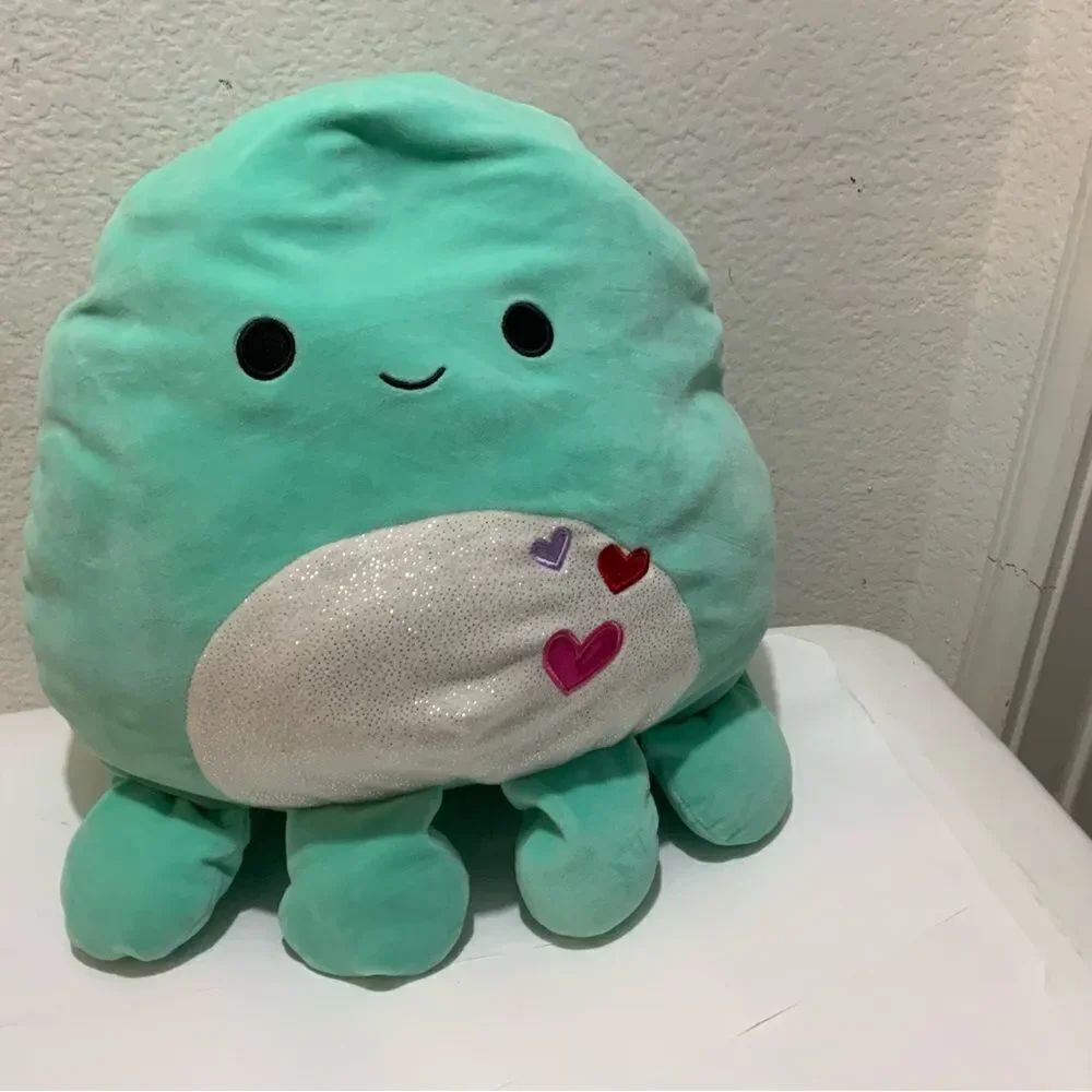 Squishmallows Zobey the Octopus Valentines 12" Stuffed Plush NWOT